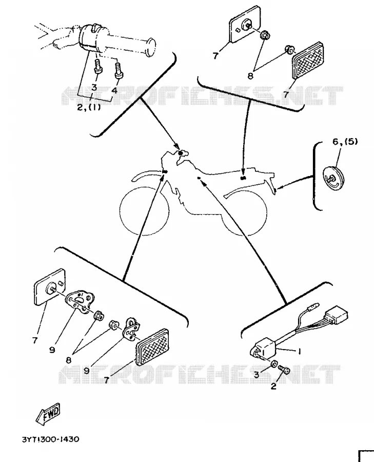 ALTERNATIEF ELECTRISCH - AUSTRIA Yamaha MOTO 350 1991 XT  XT350