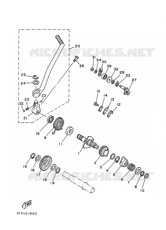 STARTMOTOR Yamaha MOTO 350 1988 XT  XT350'88