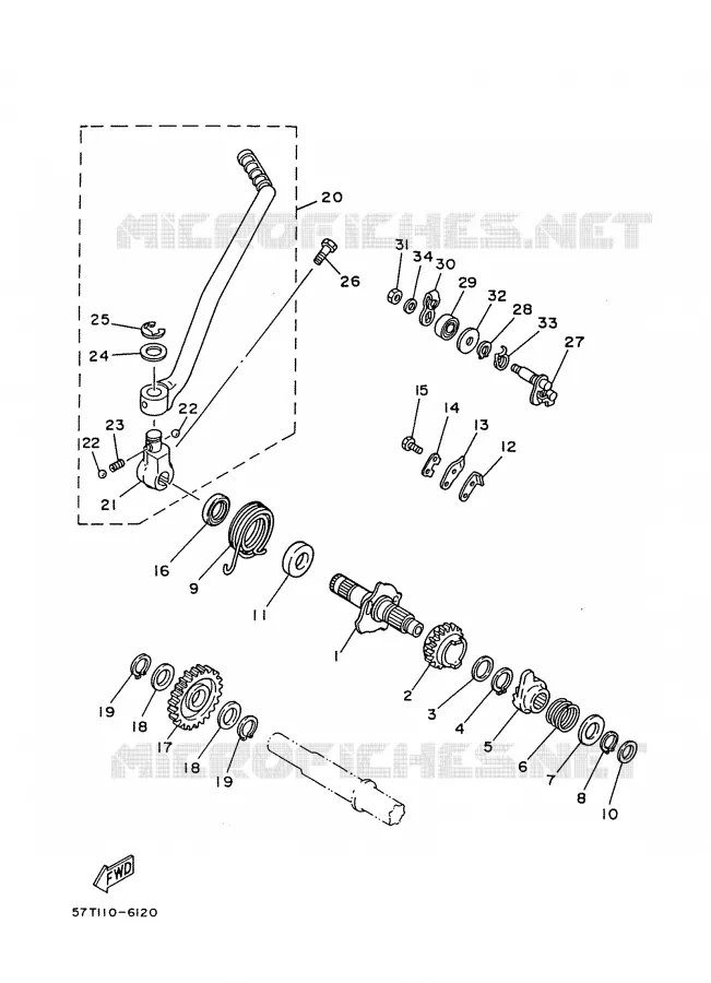 STARTMOTOR Yamaha MOTO 350 1988 XT  XT350'88