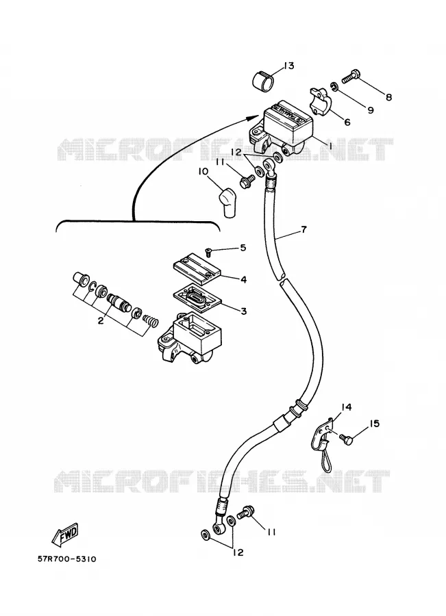 POMP VOOR Yamaha MOTO 350 1988 XT  XT350'88