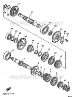 TRANSMISSIE voor Yamaha XT350H 1986