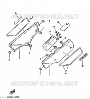 ZIJKUIPDEEL voor Yamaha XT350H 1986