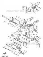 ACHTERBRUG voor Yamaha XT350H 1986