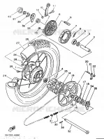 ACHTERWIEL voor Yamaha XT350H 1986