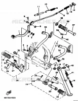 STANDAARD / VOETSTEUN voor Yamaha XT350H 1986
