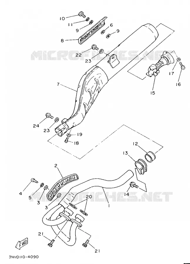 UITLAAT Yamaha MOTO 350 1996 XT  XT350HC
