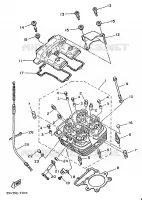 CILINDERKOP voor Yamaha XT350N (13KW) 1988