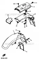 SPATBORD voor Yamaha XT350N (13KW) 1988