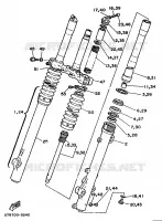 VOORVORK voor Yamaha XT350N (13KW) 1988