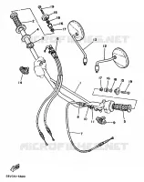 STUUR / KABEL voor Yamaha XT350N (13KW) 1988