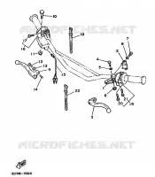 ACHTERLICHT voor Yamaha XT350N (13KW) 1988