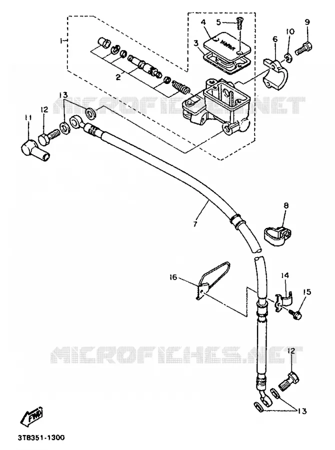 POMP VOOR Yamaha MOTO 500 1992 XTE  XT500E