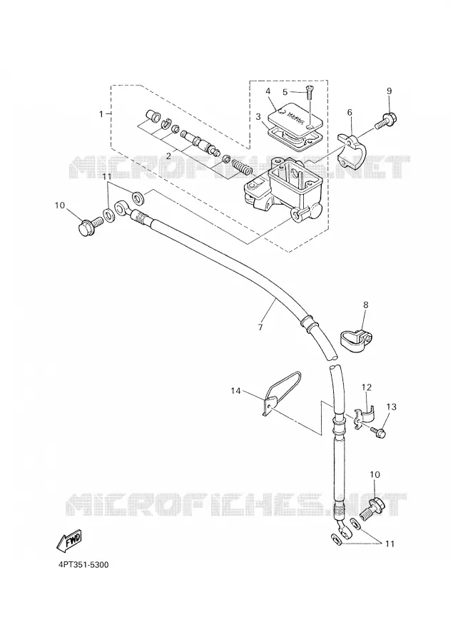 POMP VOOR Yamaha MOTO 500 2002 XTE  XT500E