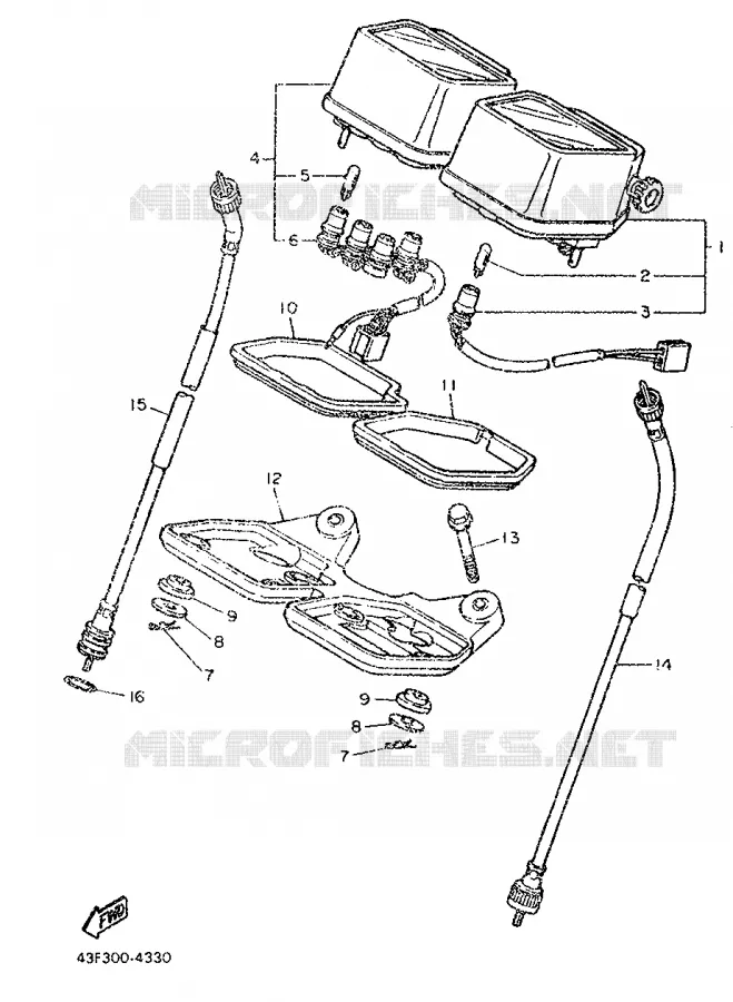 TELLERSET Yamaha MOTO 500 1987 XTZ  XT500Z
