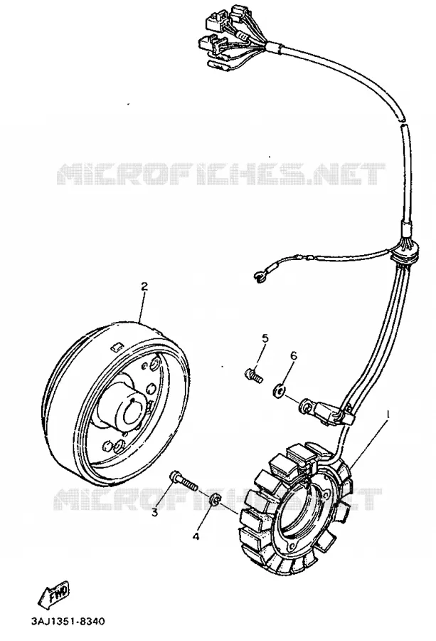 DYNAMO Yamaha MOTO 500 1988 XTZ  XT500Z