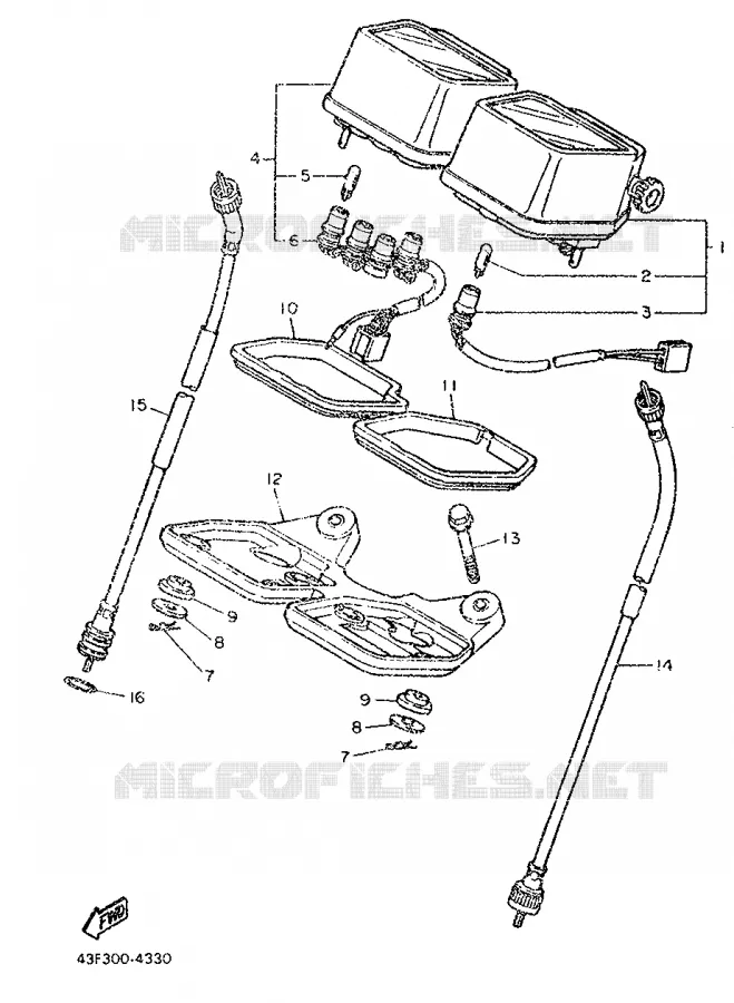 TELLERSET Yamaha MOTO 600 1986 XT  XT600