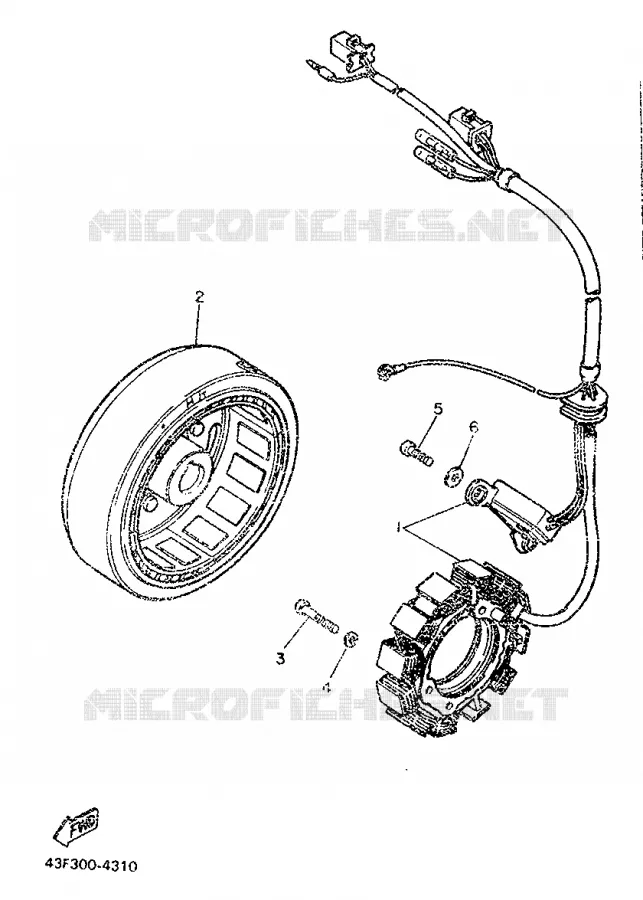 DYNAMO Yamaha MOTO 600 1987 XT  XT600