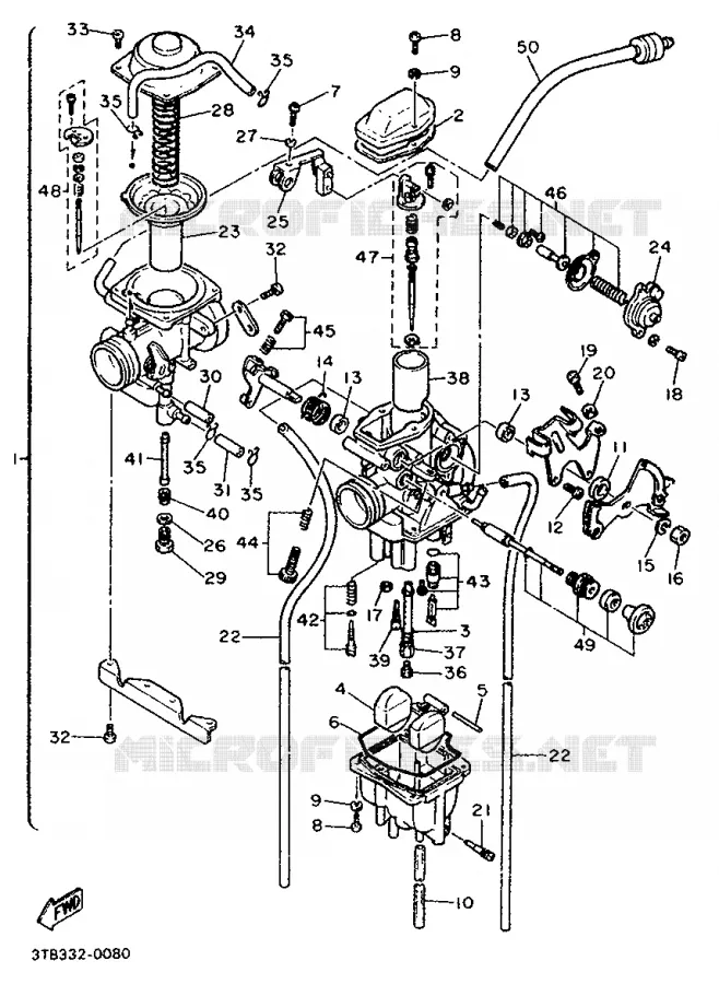 CARBURATEUR  Yamaha MOTO 600 1990 XTE  XT600E