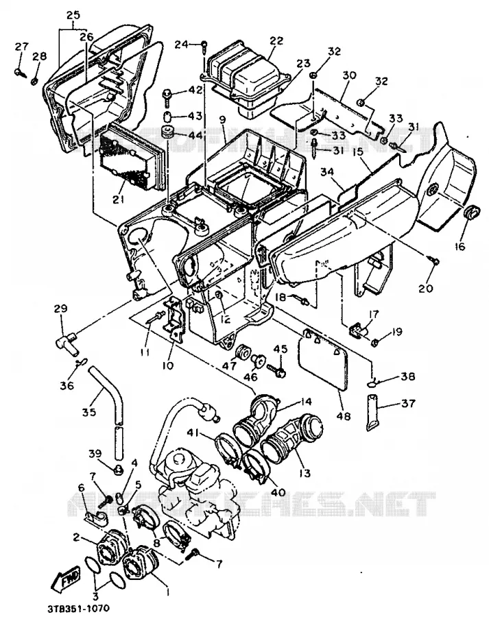 INLAAT Yamaha MOTO 600 1992 XTE  XT600E