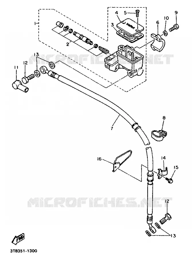 POMP VOOR Yamaha MOTO 600 1993 XTE  XT600E