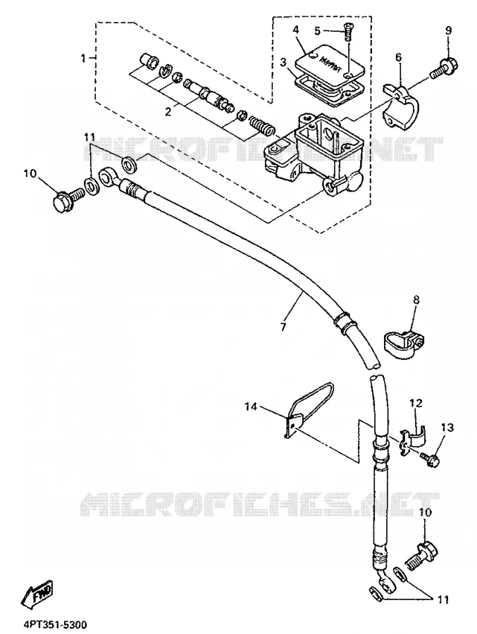 POMP VOOR Yamaha MOTO 600 1996 XTE  XT600E