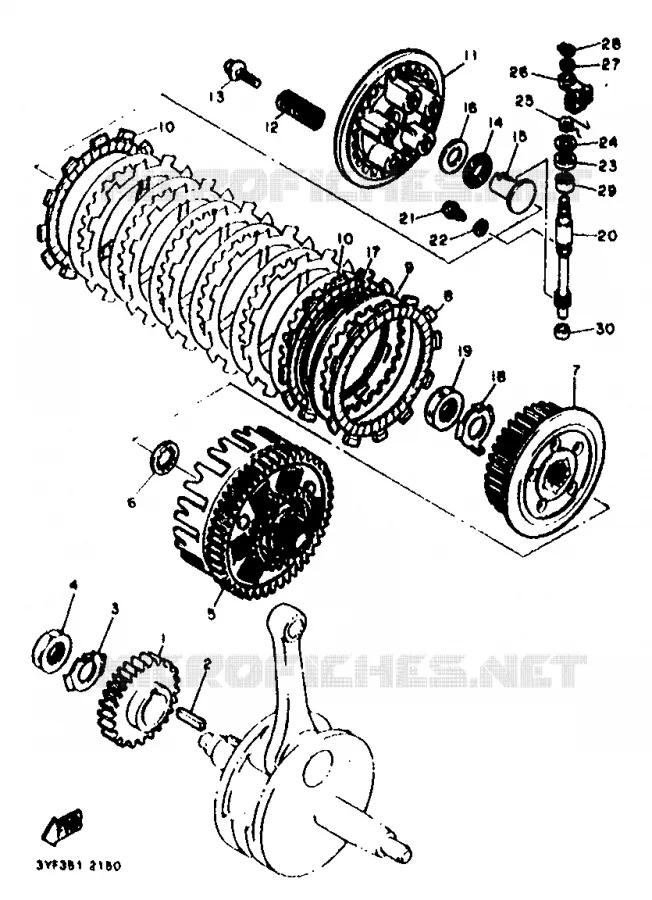 STARTMOTOR KOPPELINGS Yamaha MOTO 600 1997 XTE  XT600E