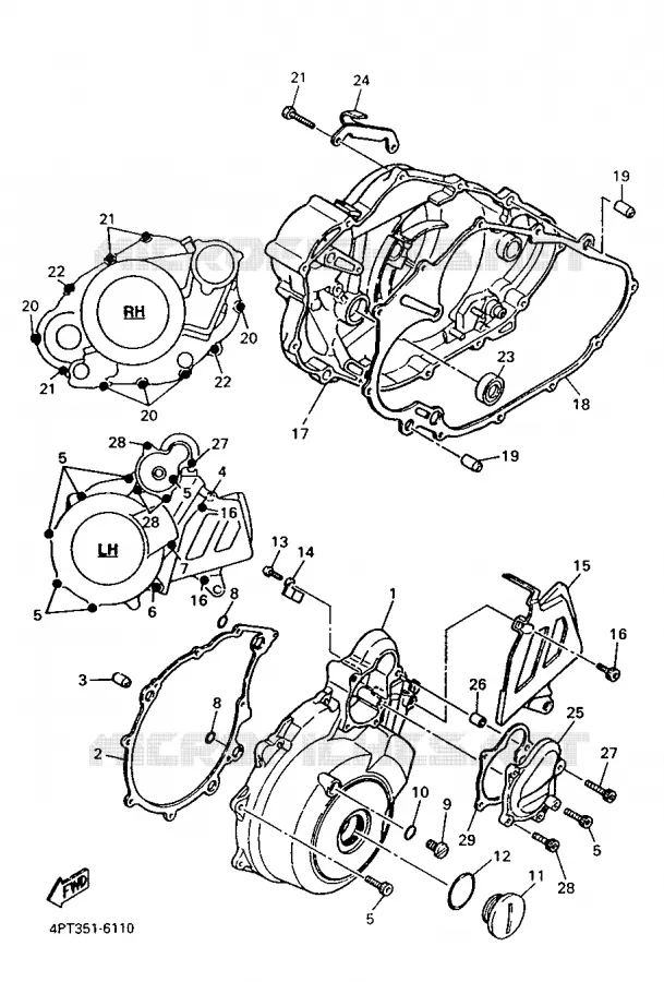 DEKSEL - MOTOR 1 Yamaha MOTO 600 1997 XTE  XT600E