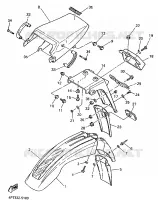 SPATBORD voor Yamaha XT600E 1998