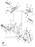 STANDAARD / VOETSTEUN voor Yamaha XT600E 1998
