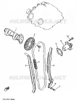 NOKKENAS / KETTING voor Yamaha XT600E 1998