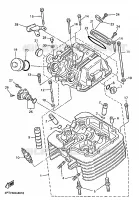CILINDERKOP voor Yamaha XT600E 1998