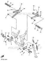 STANDAARD / VOETSTEUN voor Yamaha XT600E 1998