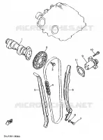 NOKKENAS / KETTING voor Yamaha XT600E 1998