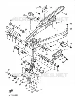 ACHTERBRUG voor Yamaha XT600E 1998