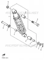 ACHTER SCHOKBREKER voor Yamaha XT600E 1998