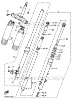 VOORVORK voor Yamaha XT600E 1998