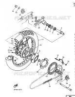 ACHTERWIEL voor Yamaha XT600E 1998