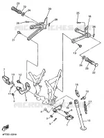 STANDAARD / VOETSTEUN voor Yamaha XT600E 1998