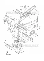 ACHTERBRUG voor Yamaha XT600E 2002