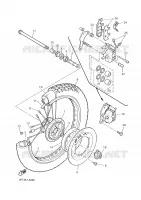 VOORWIEL voor Yamaha XT600E 2002