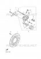 REMKLAUW ACHTER voor Yamaha XT600E 2002