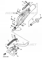 UITLAAT voor Yamaha XT600EH (33KW) 1993