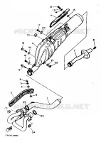 UITLAAT voor Yamaha XT600EN 1991
