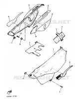ZIJKUIPDEEL voor Yamaha XT600EN 1991