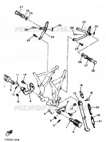 STANDAARD / VOETSTEUN voor Yamaha XT600EN 1991