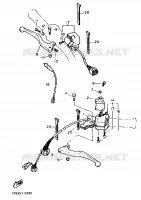STUURSCHAKELAAR / HEVEL voor Yamaha XT600EN 1991