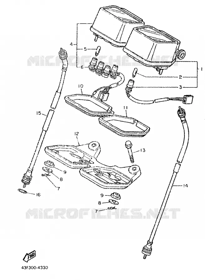 TELLERSET Yamaha MOTO 600 1987 XT  XT600H (33KW)