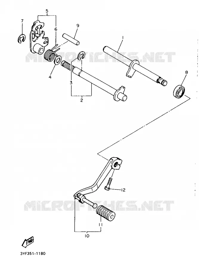 SPATBORD Yamaha MOTO 600 1991 XT  XT600H (33KW)