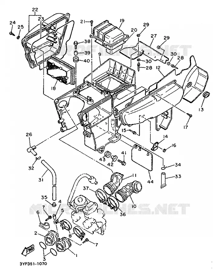 INLAAT Yamaha MOTO 600 1993 XT  XT600K