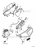 KUIPDEEL DEKSEL   OLIE RESERVOIR voor Yamaha XT600N (20.0KW) 1986